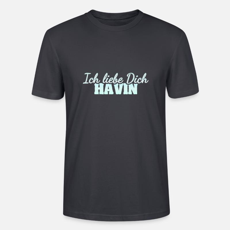 Liebe Havin - Stanley/Stella Unisex Bio-T-Shirt CRAFTER - Dunkles Graublau
