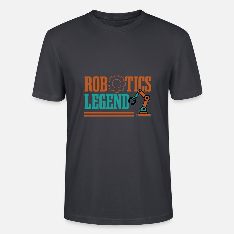 Robotics Legend Funny Robot Engineer - Stanley/Stella CRAFTER Unisex Organic T-Shirt - India Ink Grey