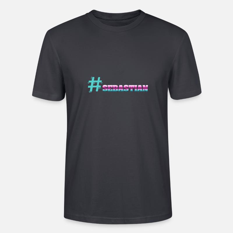 Sebastian - Stanley/Stella Unisex Bio-T-Shirt CRAFTER - Dunkles Graublau