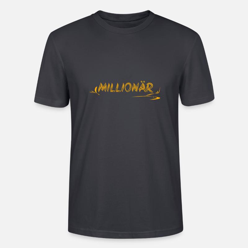 Geschenkidee Millionär - Stanley/Stella Unisex Bio-T-Shirt CRAFTER - Dunkles Graublau