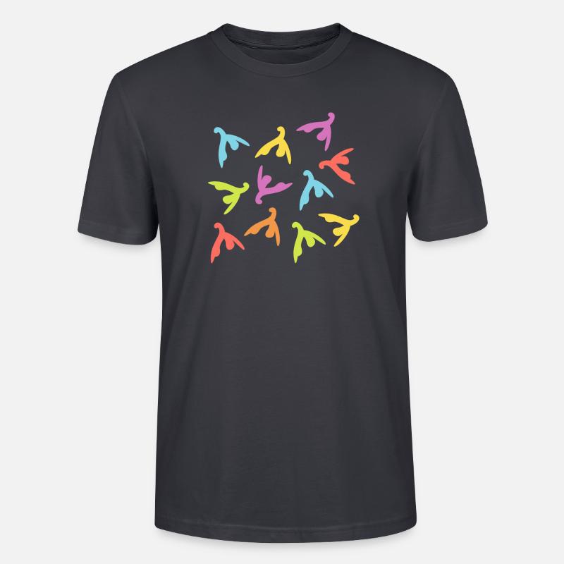 Klitorisparade Regenbogen Geschenkidee - Stanley/Stella Unisex Bio-T-Shirt CRAFTER - Dunkles Graublau