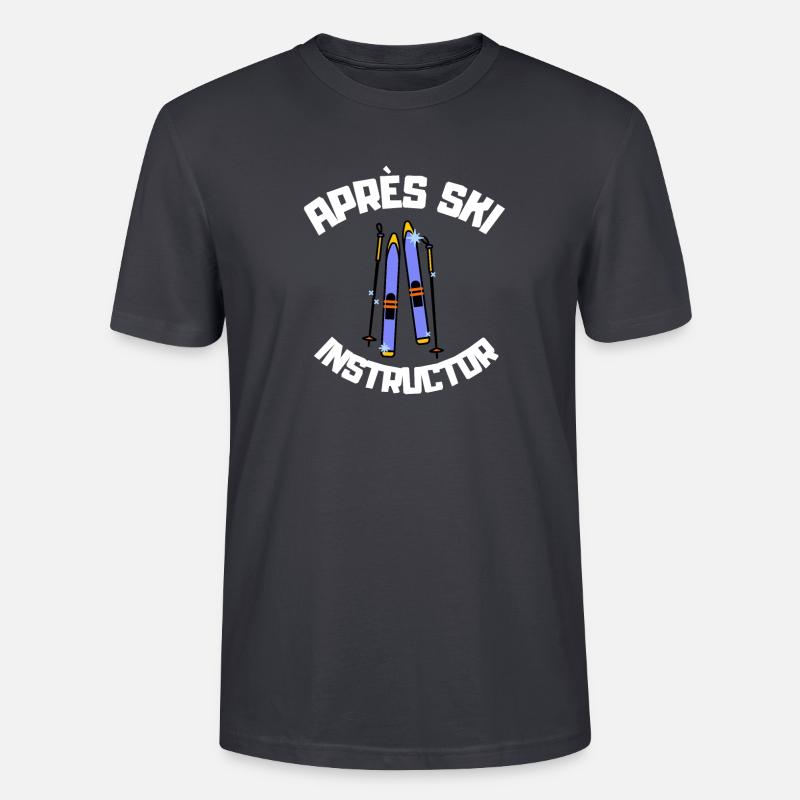 Après Ski Instructor - Stanley/Stella Unisex Bio-T-Shirt CRAFTER - Dunkles Graublau
