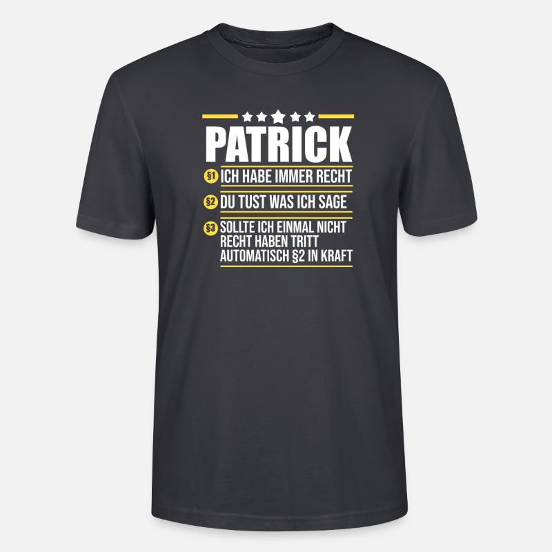Patrick - Stanley/Stella Unisex Bio-T-Shirt CRAFTER - Dunkles Graublau