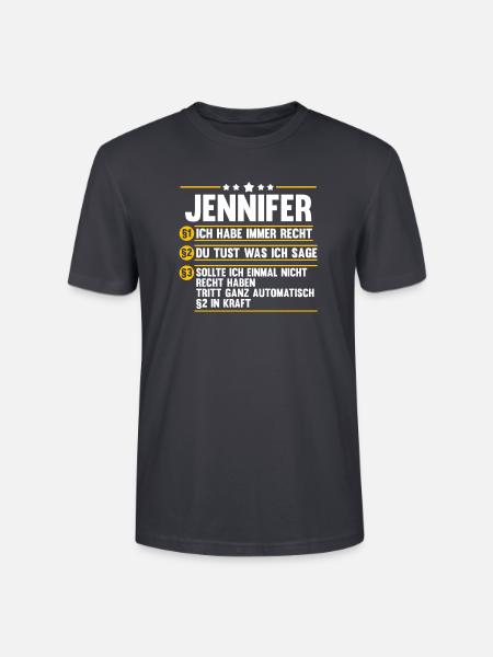 Jennifer - Stanley/Stella Unisex Bio-T-Shirt CRAFTER - Dunkles Graublau
