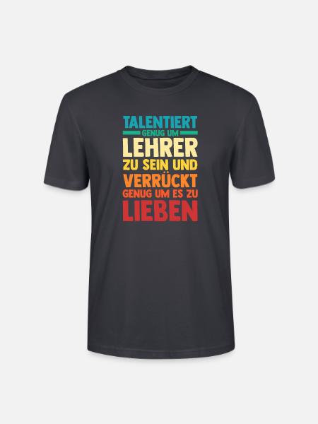Schullehrer Lehrer - Stanley/Stella Unisex Bio-T-Shirt CRAFTER - Dunkles Graublau
