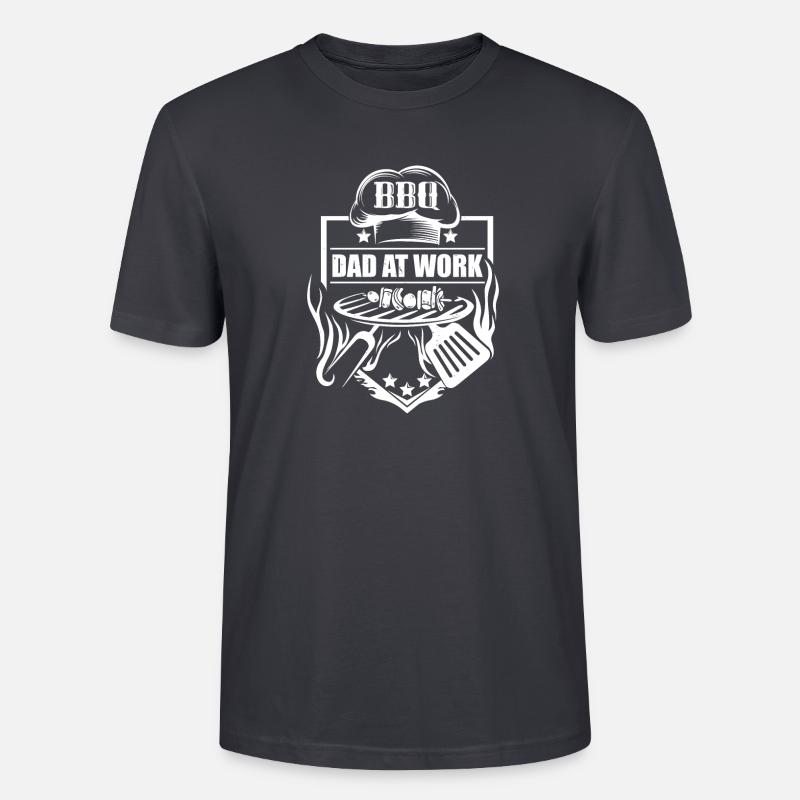 BBQ Daddy Joke BBQ Grill Daddy - T-shirt bio CRAFTER Stanley Stella Unisexe - bleu gris foncé