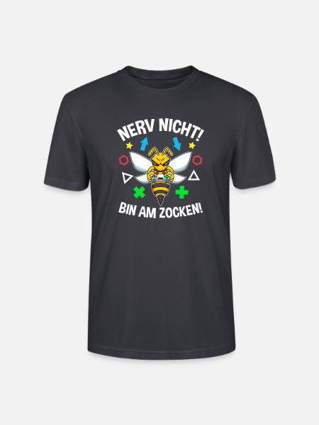 Controller Videospiel Zocker Gamer Computerspiel - Stanley/Stella Unisex Bio-T-Shirt CRAFTER - Dunkles Graublau