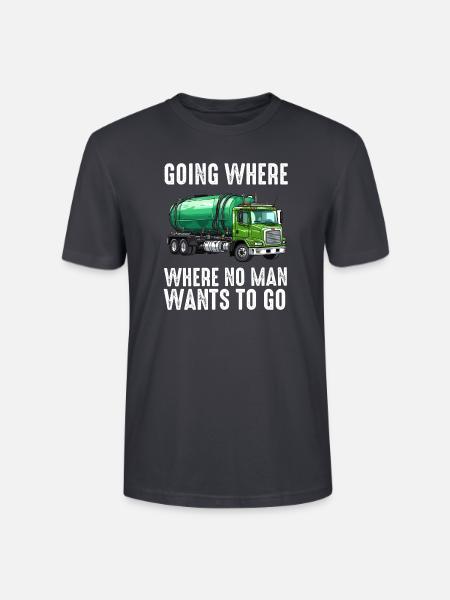 Klärgrubenpumpen-Servicer, Kanalsystem-Installateur - Stanley/Stella Unisex Bio-T-Shirt CRAFTER - Dunkles Graublau