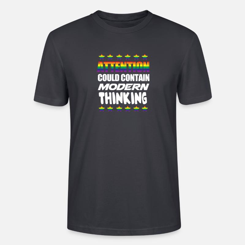 Attention could include modern thinking - Stanley/Stella CRAFTER Unisex Organic T-Shirt - India Ink Grey