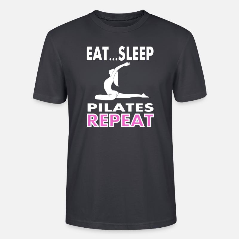 Pilates training Ganzkörpertraining Geschenkidee - Stanley/Stella Unisex Bio-T-Shirt CRAFTER - Dunkles Graublau