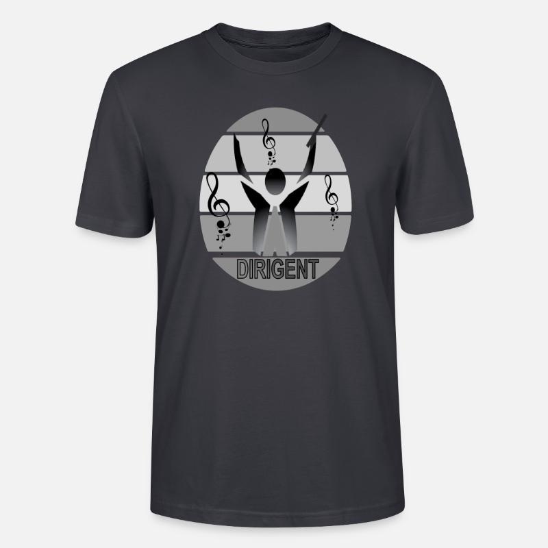 Musik Dirigent Komponist Songwriter Geschenkidee - Stanley/Stella Unisex Bio-T-Shirt CRAFTER - Dunkles Graublau