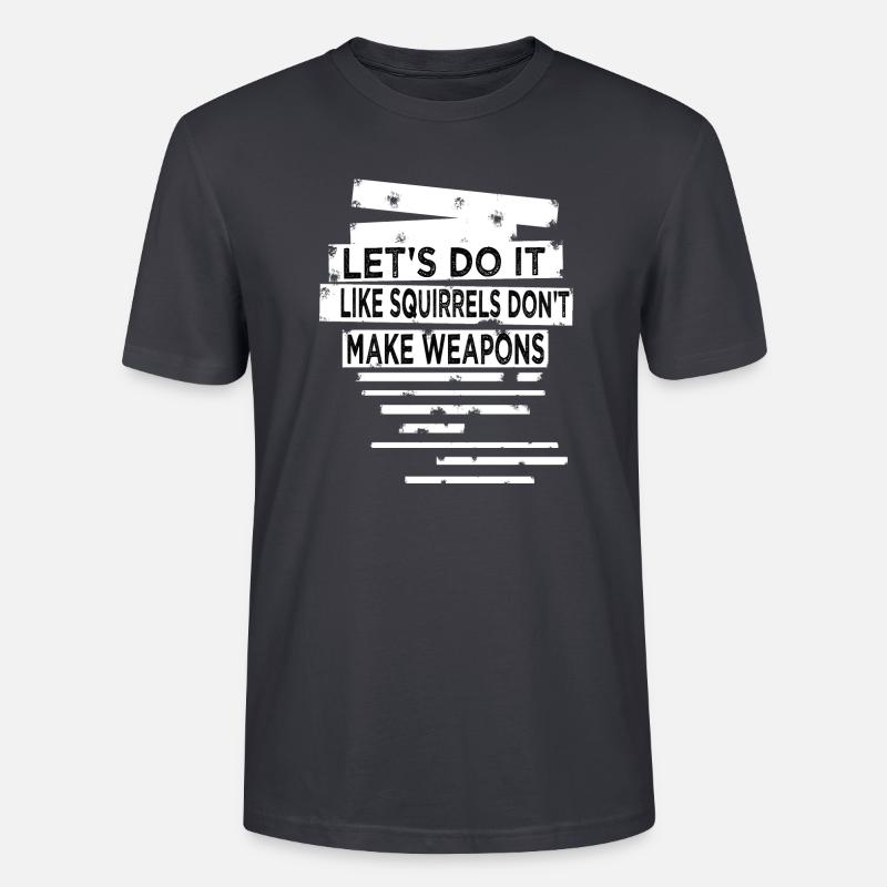 present present idea disarmament 60s - Stanley/Stella Unisex Bio-T-Shirt CRAFTER - Dunkles Graublau