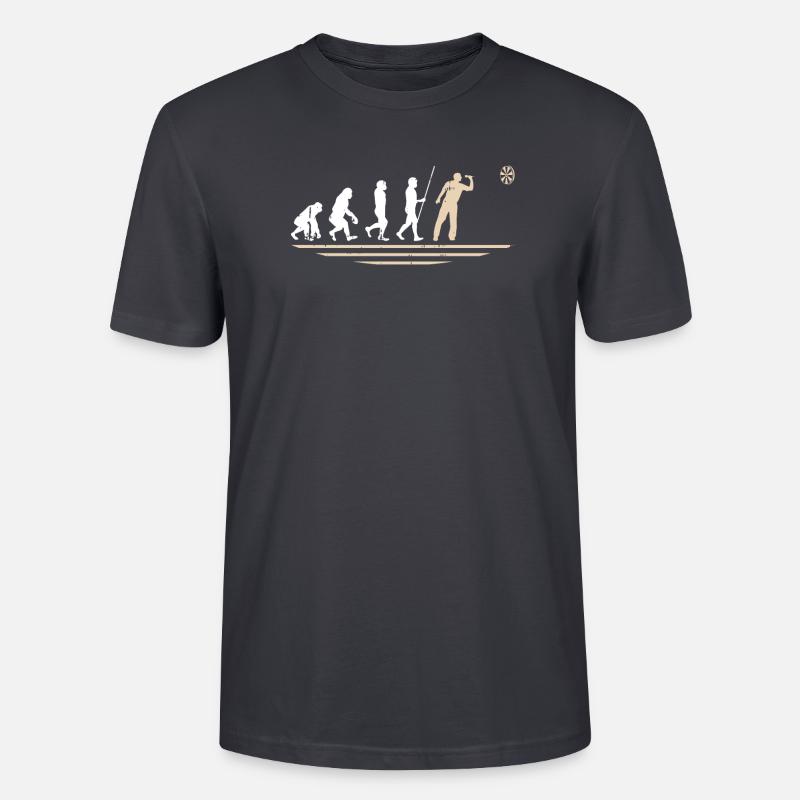 Dart d’art Dart d’évolution - T-shirt bio CRAFTER Stanley Stella Unisexe - bleu gris foncé