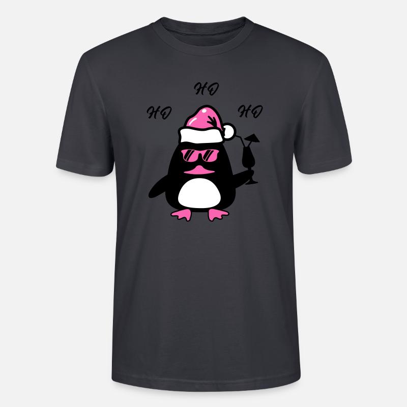 Noël du canard de plage - T-shirt bio CRAFTER Stanley Stella Unisexe - bleu gris foncé
