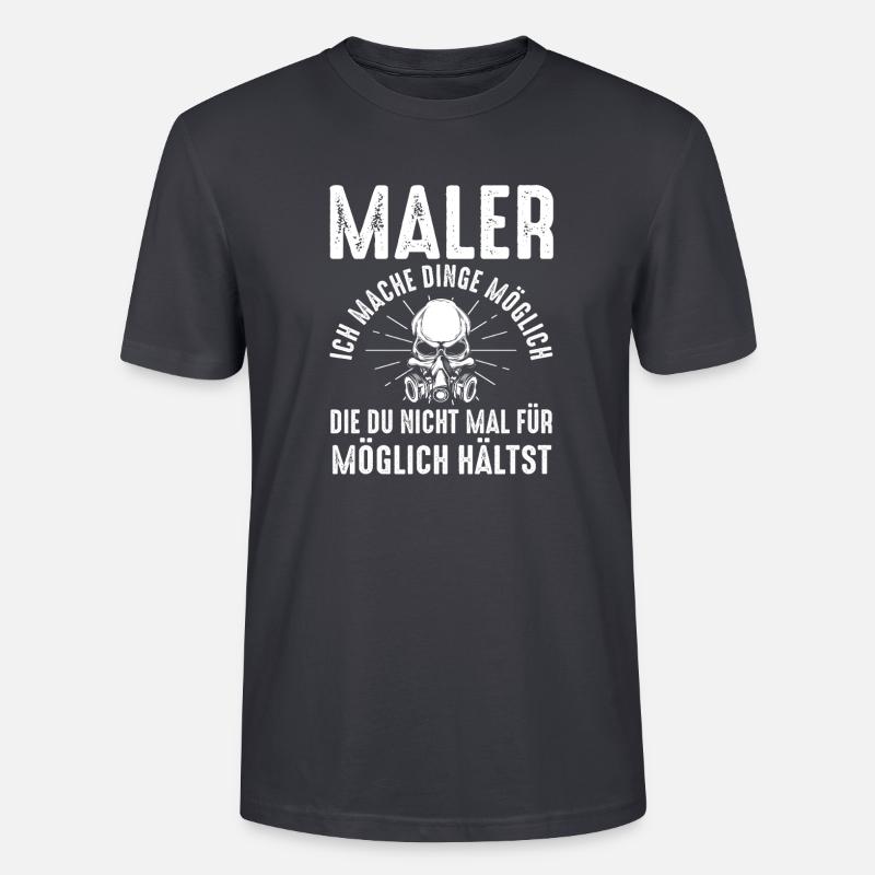 Master Painter Journeyman Painter - Stanley/Stella CRAFTER Unisex Organic T-Shirt - India Ink Grey