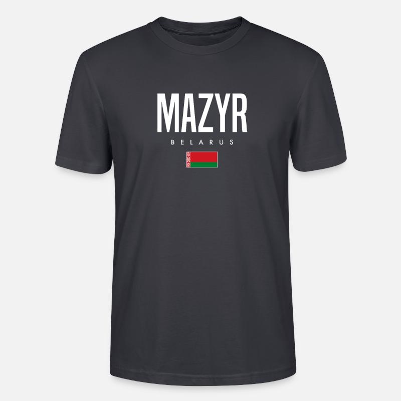 Mazyr, Biélorussie, Biélorussie - T-shirt bio CRAFTER Stanley Stella Unisexe - bleu gris foncé