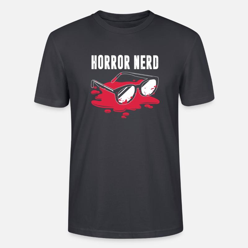 Horror-Nerd - Stanley/Stella Unisex Bio-T-Shirt CRAFTER - Dunkles Graublau
