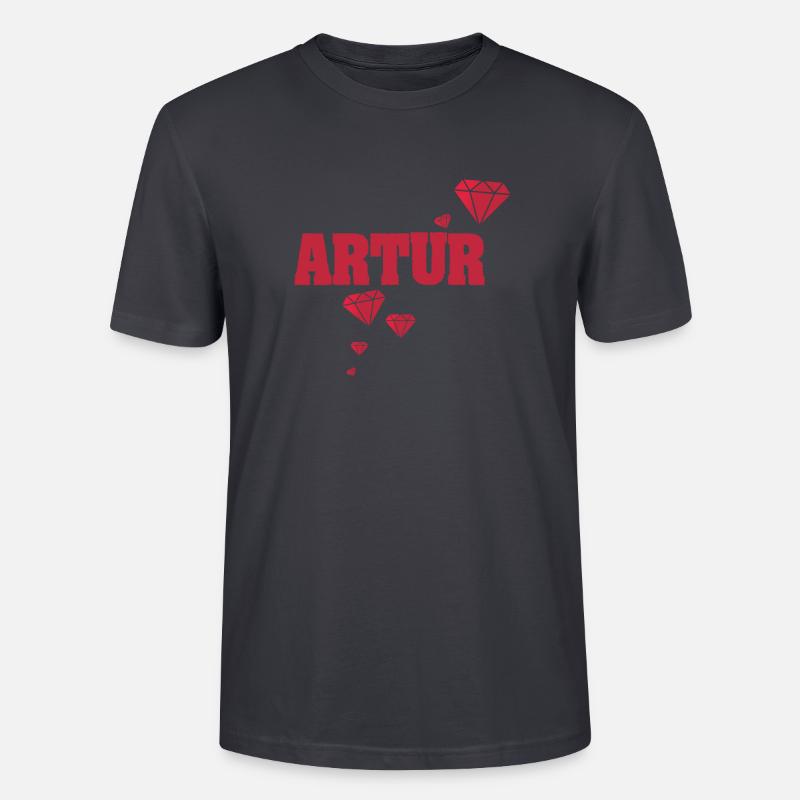 Geschenkidee Artur - Stanley/Stella Unisex Bio-T-Shirt CRAFTER - Dunkles Graublau