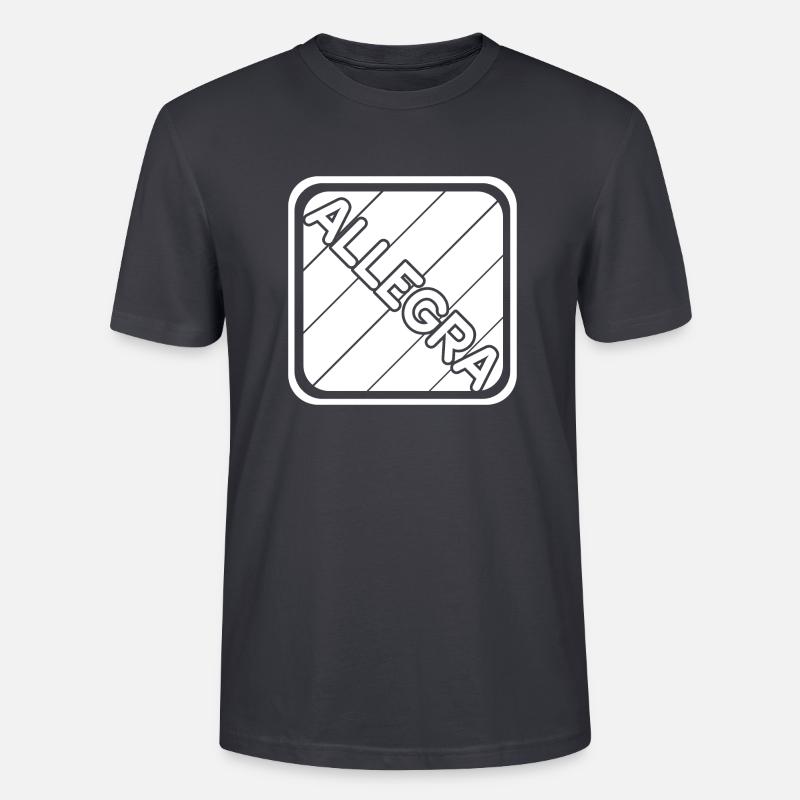 Mädchenname Allegra - Stanley/Stella Unisex Bio-T-Shirt CRAFTER - Dunkles Graublau