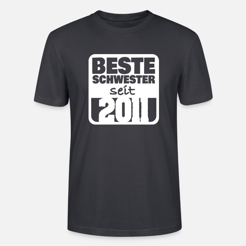 2011 - Stanley/Stella Unisex Bio-T-Shirt CRAFTER - Dunkles Graublau