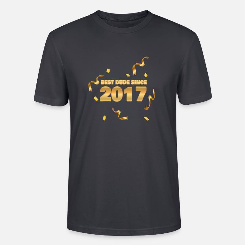 Jahr 2017 - Stanley/Stella Unisex Bio-T-Shirt CRAFTER - Dunkles Graublau
