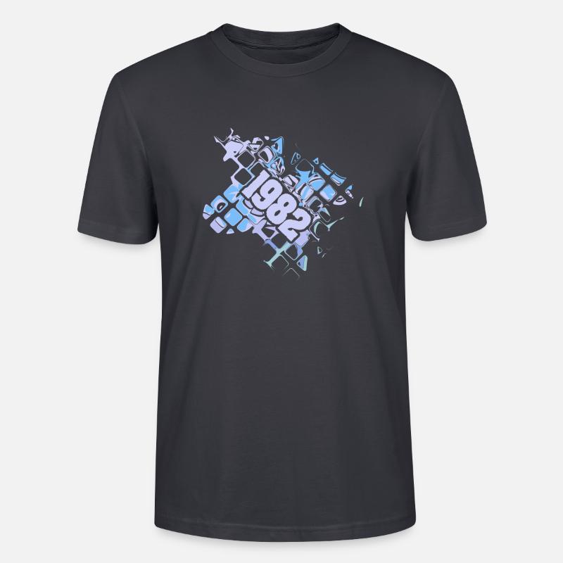 Computer 1982 - Stanley/Stella Unisex Bio-T-Shirt CRAFTER - Dunkles Graublau