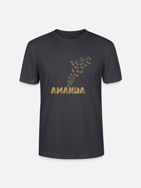 Boot Amanda - Stanley/Stella Unisex Bio-T-Shirt CRAFTER - Dunkles Graublau