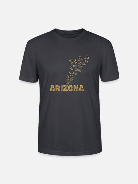 Arizona als Boot - Stanley/Stella Unisex Bio-T-Shirt CRAFTER - Dunkles Graublau