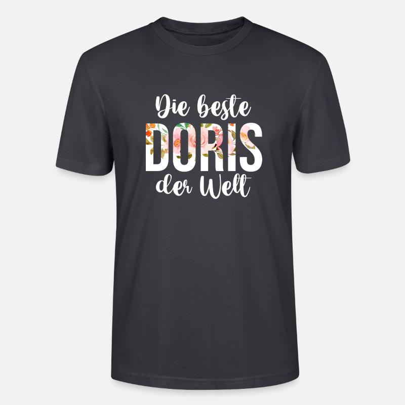 Doris - Stanley/Stella Unisex Bio-T-Shirt CRAFTER - Dunkles Graublau
