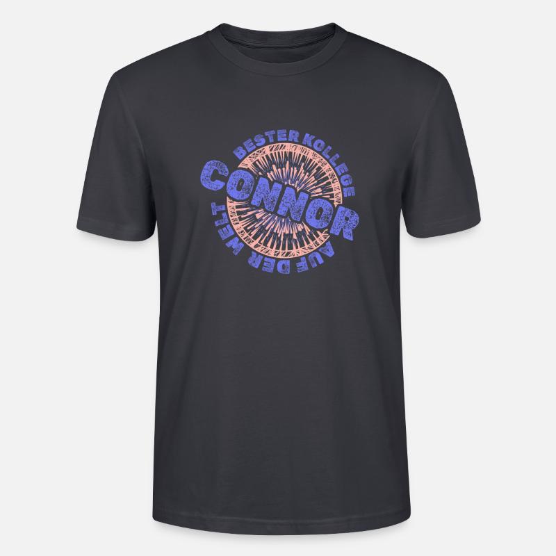 Vorname Connor - Stanley/Stella Unisex Bio-T-Shirt CRAFTER - Dunkles Graublau