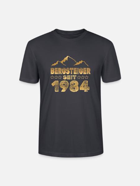 Jahr 1984 - Stanley/Stella Unisex Bio-T-Shirt CRAFTER - Dunkles Graublau