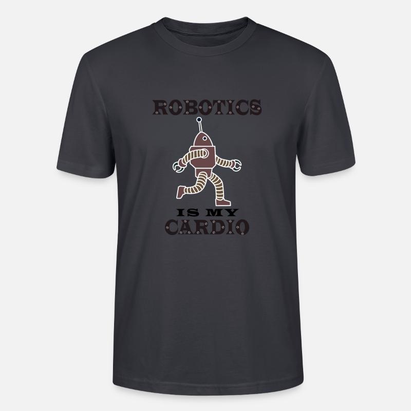 Mechaniker, Roboter, Robotik, Technik - Stanley/Stella Unisex Bio-T-Shirt CRAFTER - Dunkles Graublau