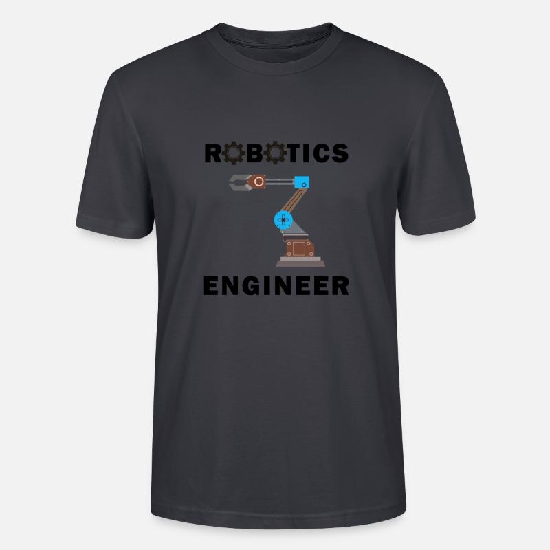 Robotic Engineering Mechanic Engineer Electronic - Stanley/Stella CRAFTER Unisex Organic T-Shirt - India Ink Grey