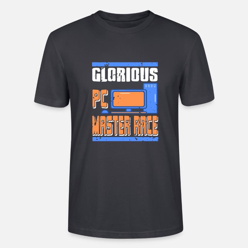 Glorious PC Master Race - Stanley/Stella CRAFTER Unisex Organic T-Shirt - India Ink Grey