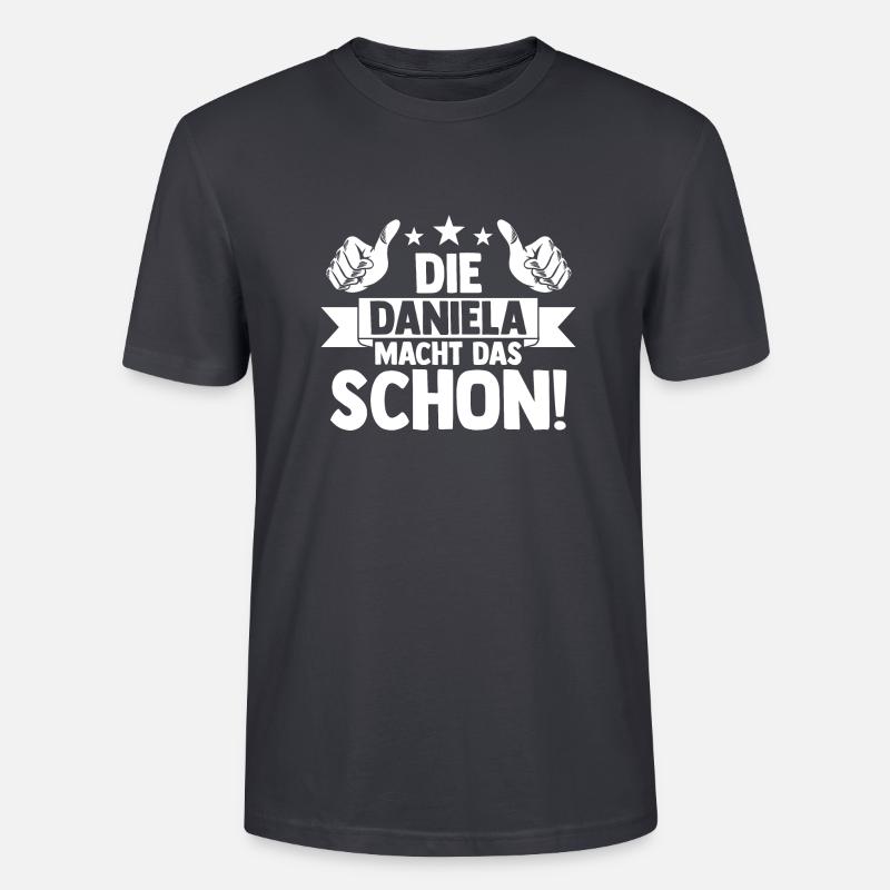 Daniela - Stanley/Stella Unisex Bio-T-Shirt CRAFTER - Dunkles Graublau