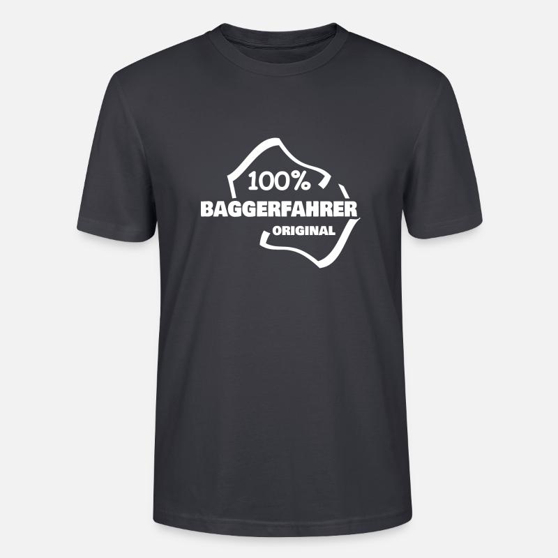 Beruf Baggerfahrer - Stanley/Stella Unisex Bio-T-Shirt CRAFTER - Dunkles Graublau