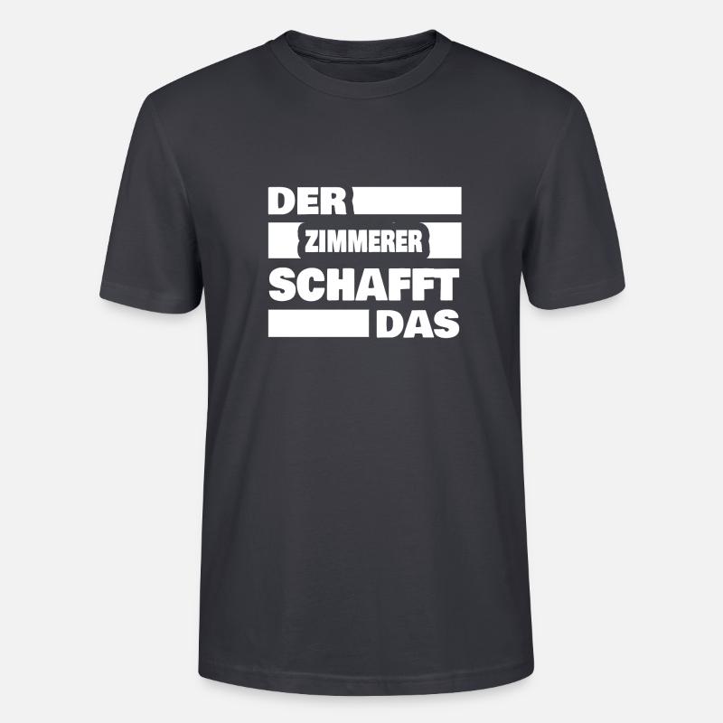 Arbeit Zimmerer - Stanley/Stella Unisex Bio-T-Shirt CRAFTER - Dunkles Graublau
