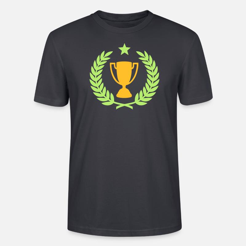 Couronne de laurier (Coupe) 01 - T-shirt bio CRAFTER Stanley Stella Unisexe - bleu gris foncé