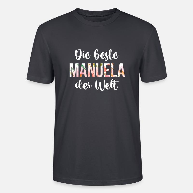 Manuela - Stanley/Stella Unisex Bio-T-Shirt CRAFTER - Dunkles Graublau