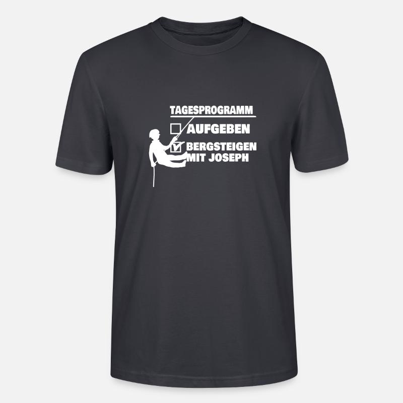 Berg mit joseph oder aufgeben - Stanley/Stella Unisex Bio-T-Shirt CRAFTER - Dunkles Graublau