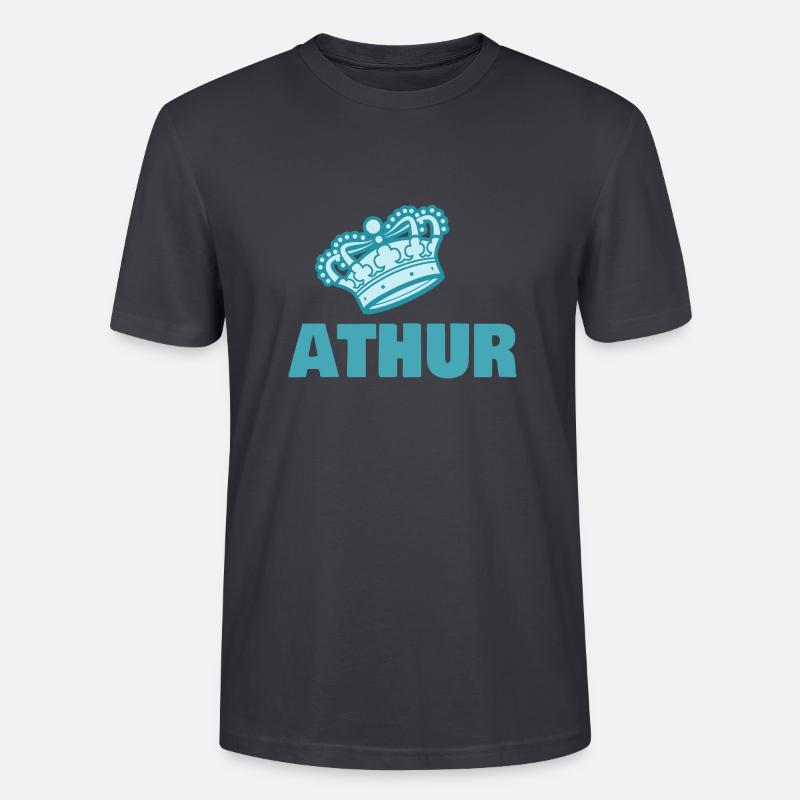Athur Athur - Stanley/Stella Unisex Bio-T-Shirt CRAFTER - Dunkles Graublau