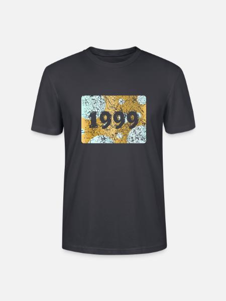 1999 1999 - Stanley/Stella Unisex Bio-T-Shirt CRAFTER - Dunkles Graublau