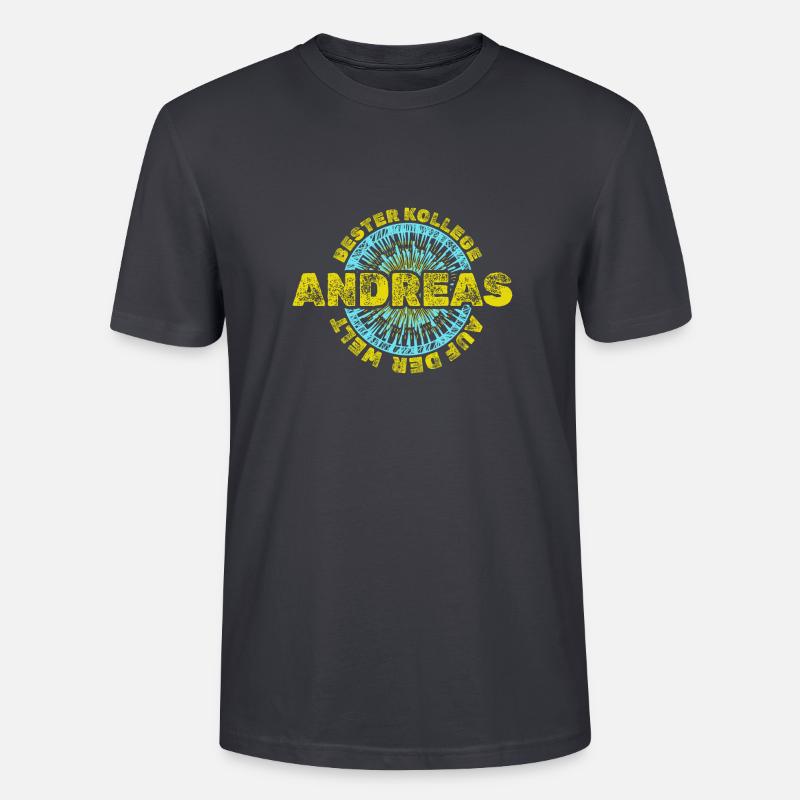 Arbeitskollege Andreas - Stanley/Stella Unisex Bio-T-Shirt CRAFTER - Dunkles Graublau