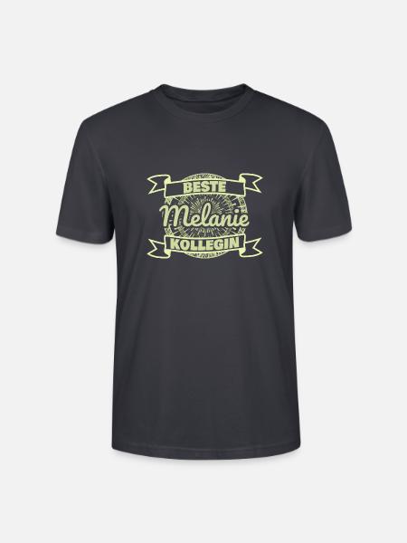 Melanie als Arbeitskollegin - Stanley/Stella Unisex Bio-T-Shirt CRAFTER - Dunkles Graublau