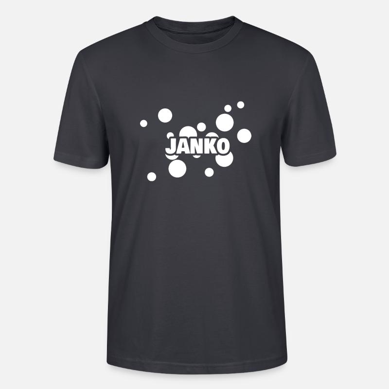 Janko as a first name - Stanley/Stella CRAFTER Unisex Organic T-Shirt - India Ink Grey