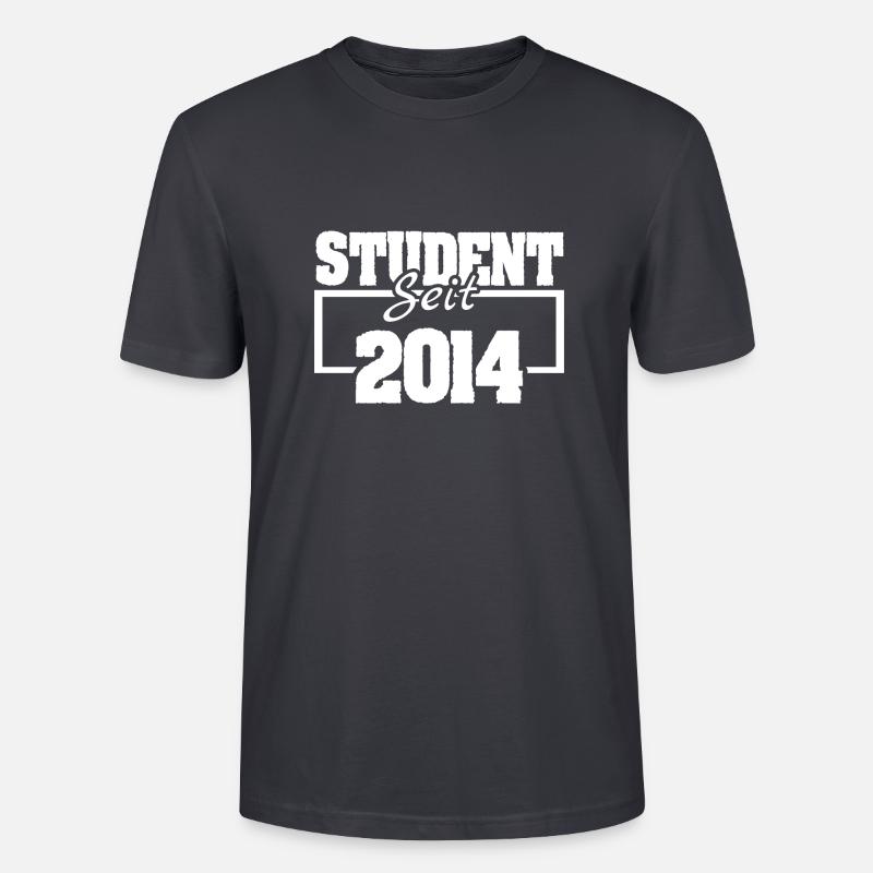 Student 2014 - Stanley/Stella Unisex Bio-T-Shirt CRAFTER - Dunkles Graublau