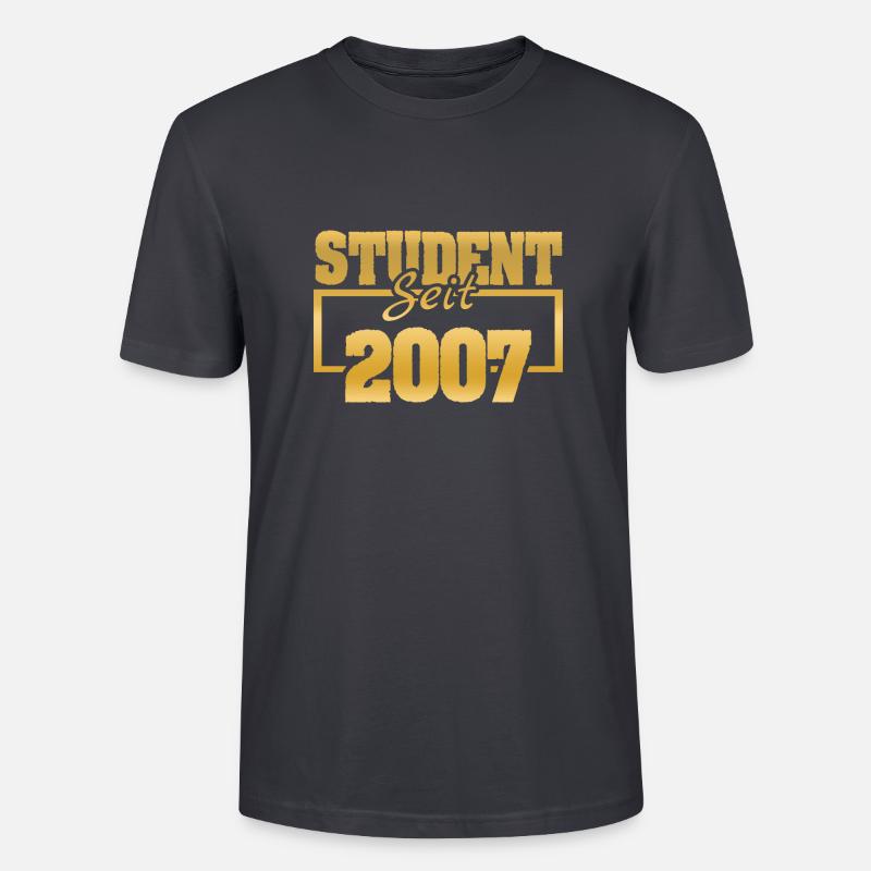 Student 2007 - Stanley/Stella Unisex Bio-T-Shirt CRAFTER - Dunkles Graublau