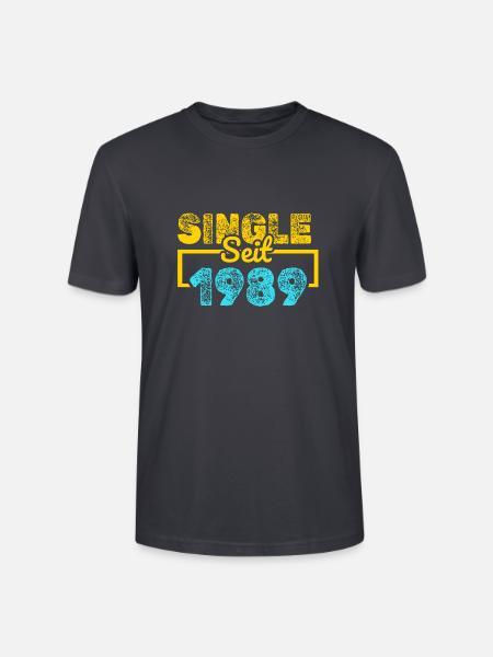 1989 1989 - Stanley/Stella Unisex Bio-T-Shirt CRAFTER - Dunkles Graublau