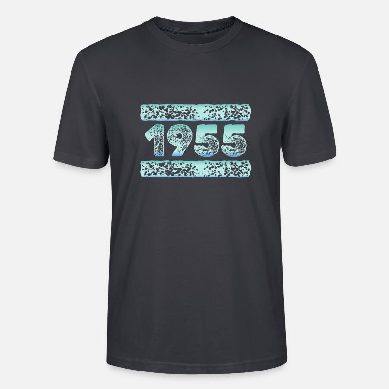 Eiskalt 1955 - Stanley/Stella Unisex Bio-T-Shirt CRAFTER - Dunkles Graublau