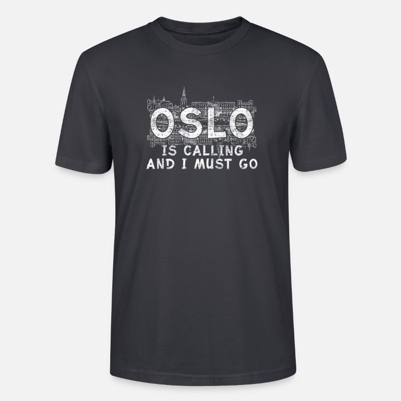 Oslo - Stanley/Stella Unisex Bio-T-Shirt CRAFTER - Dunkles Graublau